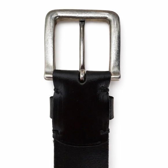 Frye Leather Belt Size 40 Black Classic Western Biker Motorcycle Rugged Heritage - Picture 5 of 10